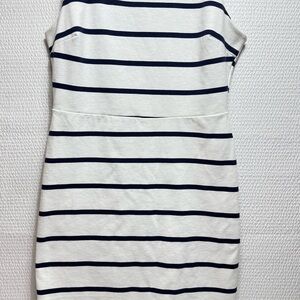 Old Navy Navy and White Striped Mini Dress